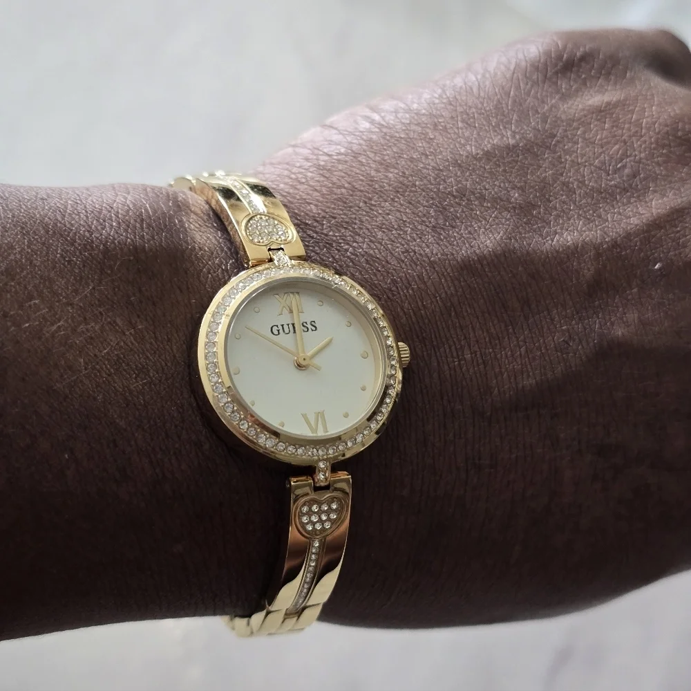 Women's Analog Gold-Tone Stainless Steel Watch 27mm Women New